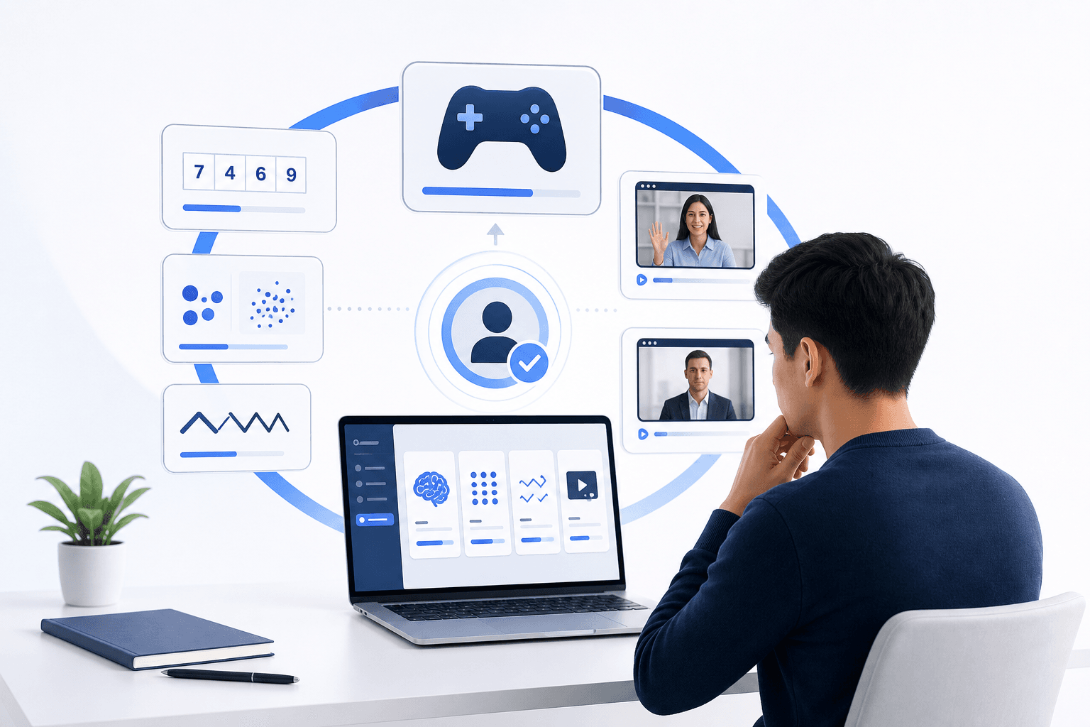 How Candidate Falcon Enhances Job Assessment Preparation: Games and Video Interviews