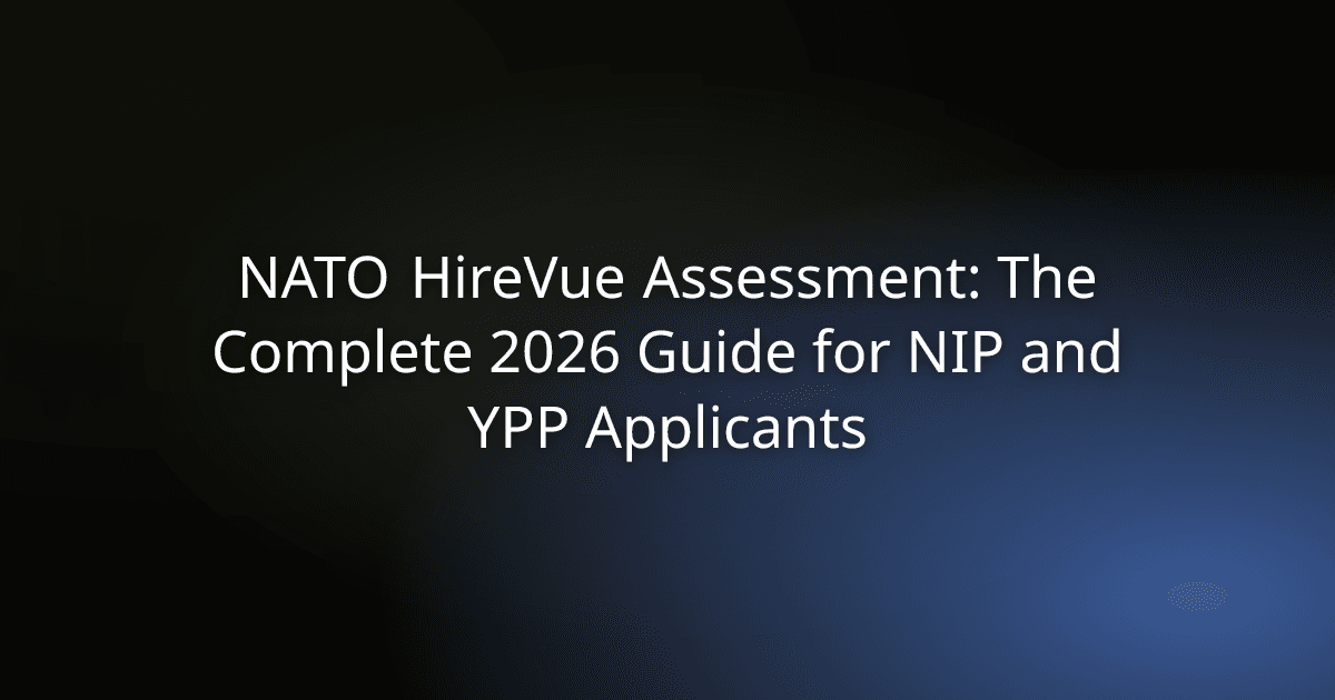NATO HireVue Assessment: The Complete 2026 Guide for NIP and YPP Applicants