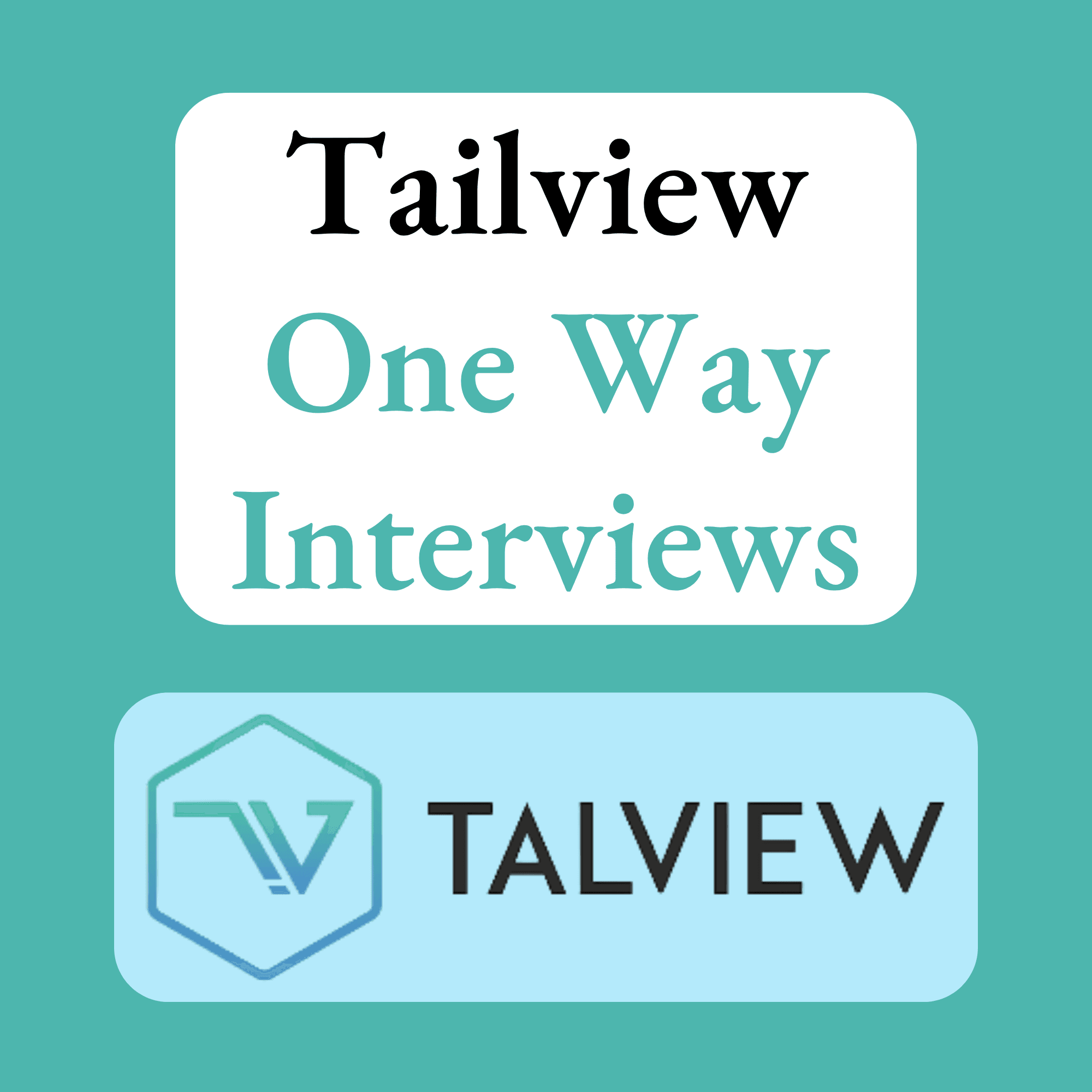 Talview one way interview tip card